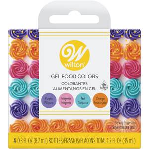 Wilton 4-Pack Neon Food Coloring Gel Icing Color Set