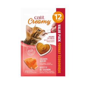 Catit 12-Pack Salmon Creamy Treat Tube