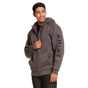 ARIAT Men's Rebar All Weather Full Zip Work Hoodie