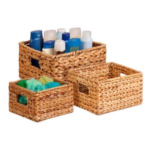 Honey Can Do 3-Piece Water Hyacinth Woven Nesting Baskets
