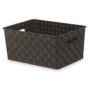 Whitmor Black Woven Storage Tote