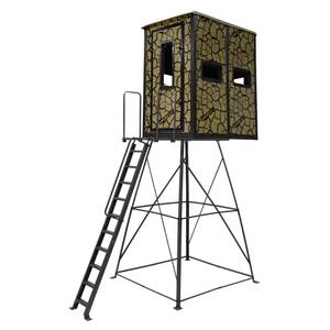 Muddy Cracked Mud Camo Striker Box Blind with 10' Tower