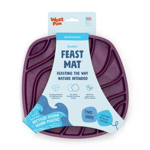 West Paw Waves Feast Mat, Purple