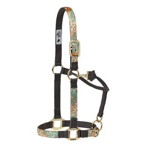 Weaver Leather Adjustable Patterned Nylon Horse Halter, Average