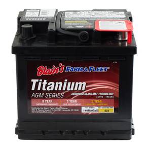 Blain's Farm &amp; Fleet Titanium AGM Auto Battery