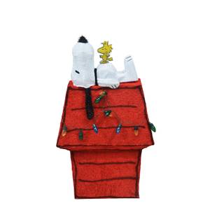Productworks Peanuts 3D LED Yard Decor Snoopy on Doghouse, 26