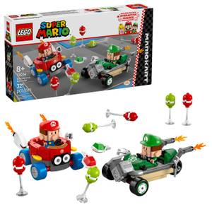 LEGO Super Mario: Mario Kart Baby Mario vs. Baby Luigi Building