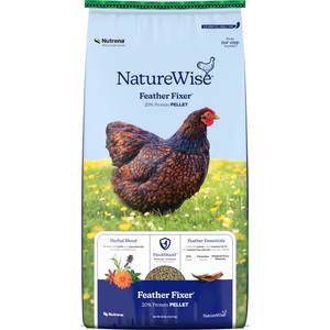 Nutrena NatureWise 20% Protein Feather Fixer Pellet Poultry Feed 40 lbs
