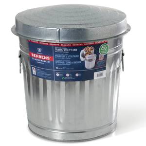 Behrens Galvanized Steel Trash Can, 10 Gallon