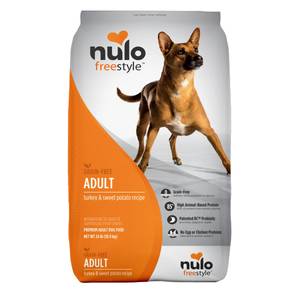 NULO 24 lb Turkey and Sweet Potato FreeStyle Adult Dog Grain-Free Food Bag