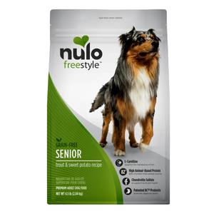 NULO 4.5 lb Grain-Free Trout and Sweet Potato FreeStyle Senior Dog Food
