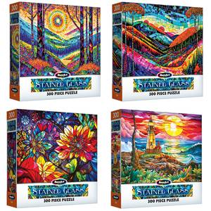 Cra-Z-Art 300-Piece Stained Glass Puzzle Assortment - 1209
