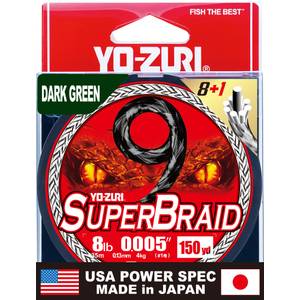 Yo-Zuri 150yd 8lb Dark Green Super Braid - YZ SB9 8LB DG 150YD
