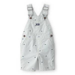Oshkosh Toddler Boys Whale Striped Shortall - 2U537810-2T