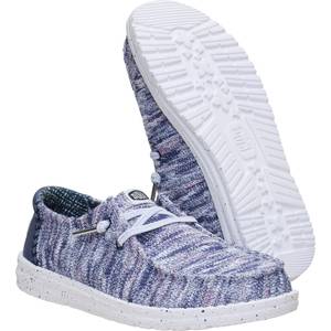 Hey Dude Women's Wendy Knit Shimmer Navy, Navy/Multi, 6 - 45818
