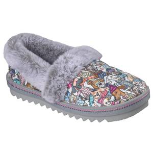 Skechers Women's Bobs Cozy Kiss Bundled Bark Slipper - 113674-GYMT