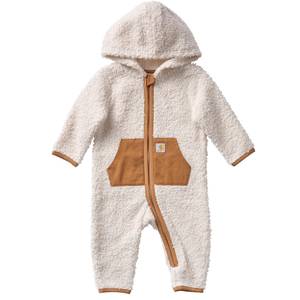 Carhartt Infant Long Sleeve Zip-Front Sherpa Coverall, Turtledove