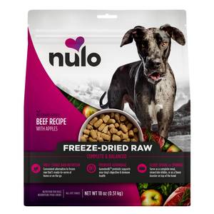 NULO Freeze-Dried Raw Beef Recipe with Apples for Dogs, 18 oz