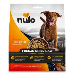 NULO Freeze-Dried Raw Chicken Recipe with Blueberries for Dogs, 8 oz
