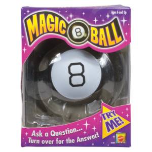 new MAGIC 8 BALL full Size classic billiard pool desk toy black by Mattel  30188