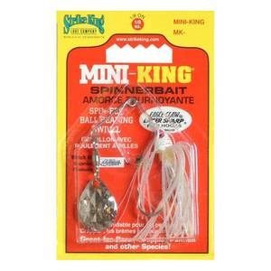 Johnson White and Red Dot Beetle Spin Fishing Lure - 1062261