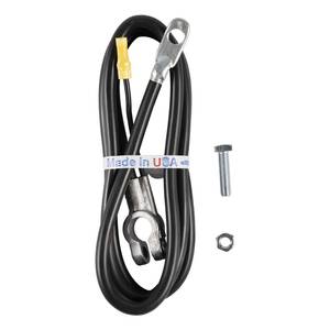 Deka 4 Gauge Black Top Post Battery Cables