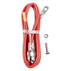 Deka 4 Gauge Red Top Post Battery Cables