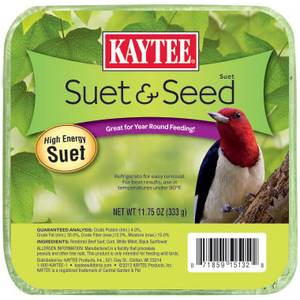 Kaytee 11.75 oz Suet & Seed High Energy Suet Cake