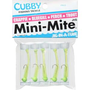Cubby Lime and Clear Mini-Mite Fishing Lure - MM5007