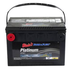 Blain's Farm &amp; Fleet Platinum Automotive Battery, Group Size 78, 800 CCA, 115 RC