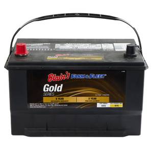 Blain's Farm &amp; Fleet Gold Automotive Battery, Group Size 65, 675 CCA, 130 RC