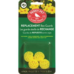 Perky-Pet Yellow Replacement Bee Guards, Raised Barrier Keeps Bees Out of Nectar