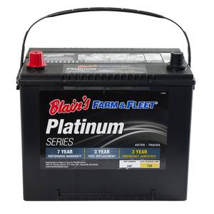 Blain's Farm &amp; Fleet Platinum Automotive Battery, Group Size 24, 725 CCA, 120 RC