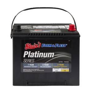 Blain's Farm &amp; Fleet Platinum Automotive Battery, Group Size 24F, 725 CCA, 120 RC