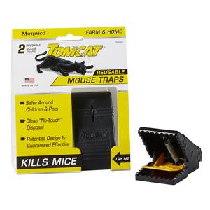 Tomcat Mouse Snap Traps, Contains 2 Traps, No-Touch Disposal, Easy