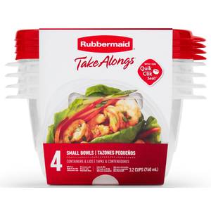 Rubbermaid TakeAlongs Food Storage Container - 1Gal 2pk, Red