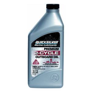 Quicksilver Premium 2-Stroke Engine Oil, 16 oz