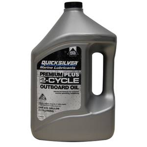 Quicksilver 1 Gallon Premium Plus 2-Stroke Marine Engine Oil