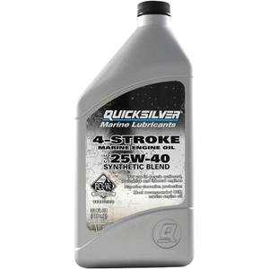 Quicksilver 32 oz Synthetic Blend 4-Stroke Marine Oil 25W-40