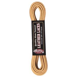 72 Rawhide Alum Tanned Leather Boot Laces Tan Leather