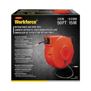 Performance Tool W2274 Heavy Duty 11-inch Cord Reel for Holding Extension  Cords, Orange, 150-ft Capacity