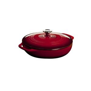 Lodge 2 Quart Enameled Cast Iron Oval Casserole Red