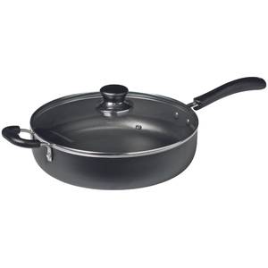 Skillet with Helper Handle 12.5 Inch Black Fry Pan Farberware 10657 Glide Deep Nonstick Frying Pan 
