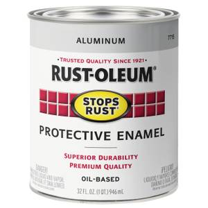 Rust-Oleum Stops Rust Semi-gloss White Enamel Oil-based Interior Paint  (1-quart) in the Interior Paint department at