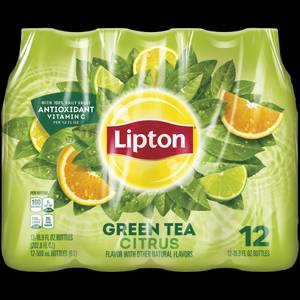 Lipton Green Tea with Citrus - 24/16.9oz bottles - CASE PACK OF 4