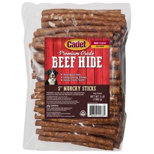 Cadet Premium Grade Braided Beef Hide Holiday Cane