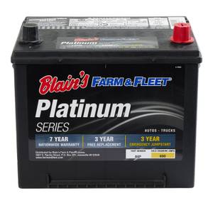 Blain's Farm &amp; Fleet Platinum Automotive Battery, Group Size 85, 650 CCA, 110 RC