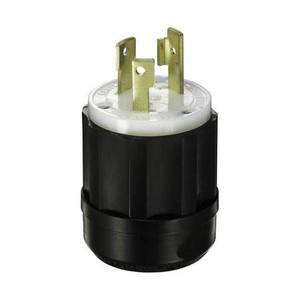 Industrial Grade Plug Black White Leviton 250v Locking 30 Amp Grounding 4 Prong for sale online