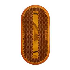 Blazer B888A Oval Aluminum Reflector Amber