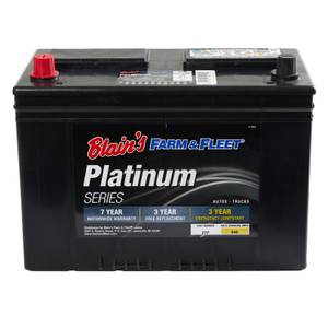 Blain's Farm &amp; Fleet Platinum Automotive Battery, Group Size 27, 840 CCA, 140 RC